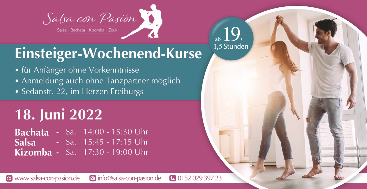 You are currently viewing Einsteiger-Wochenend-Kurs in Freiburg | Salsa con Pasión