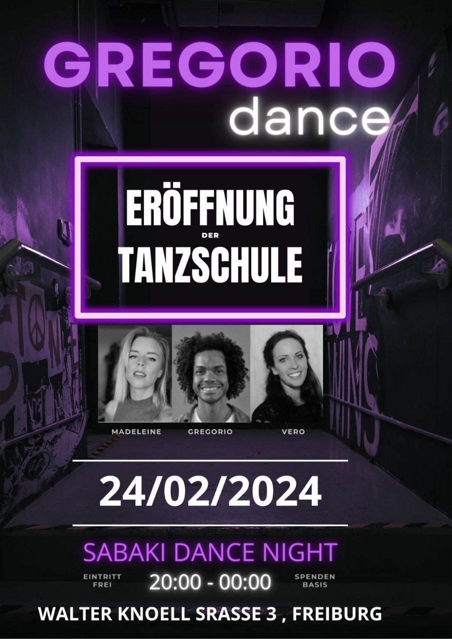 You are currently viewing Gregorio Dance School ist eröffnet!